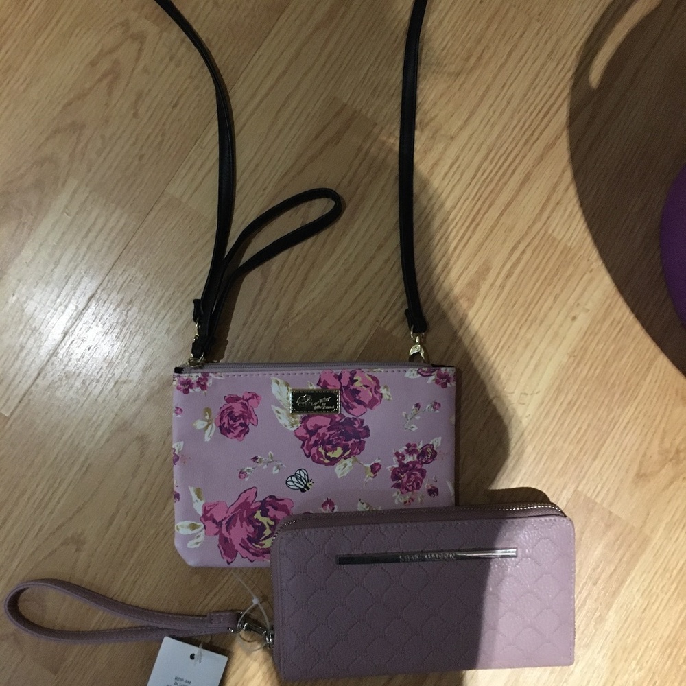 Steve Madden wallet and free Betsey Johnson cross-body bag